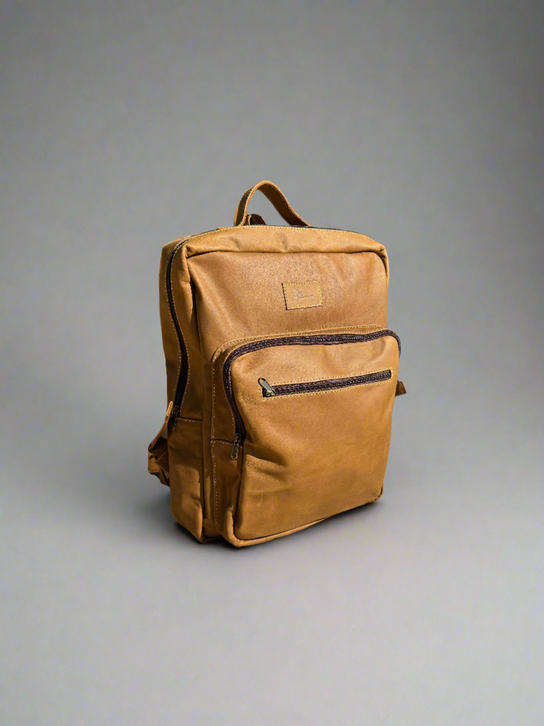 Laptop Backpack - Matt Light Brown