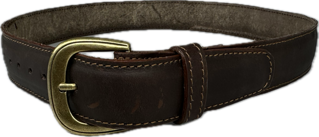 Leather Belt - Chocolate Brown
